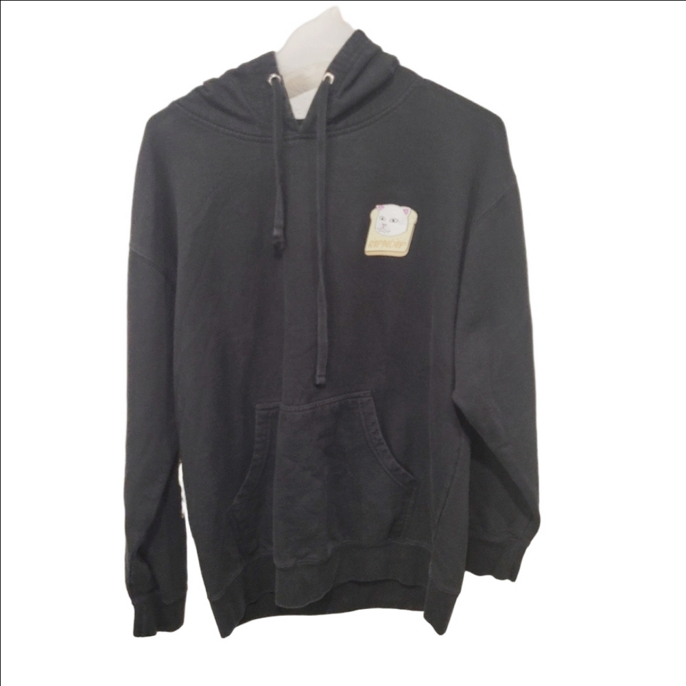 Ripndip Black Skater Graphic Hooded Long Sleeve Sweater